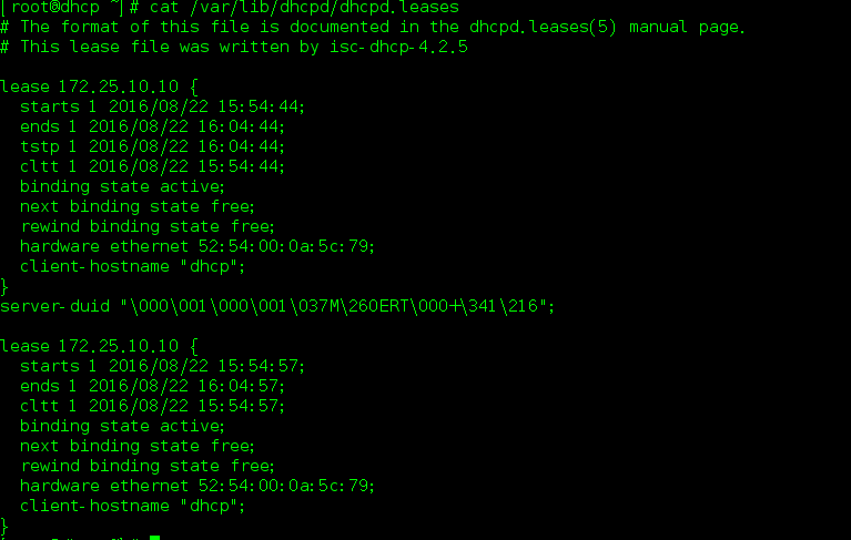 Linux實(shí)現(xiàn)DHCP服務(wù)器的搭建