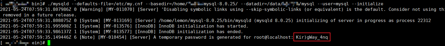 Linux下mysql 8.0.25 安裝配置方法圖文教程