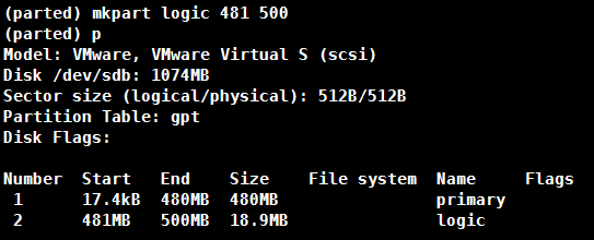 Linux parted磁盤分區(qū)實現(xiàn)步驟解析