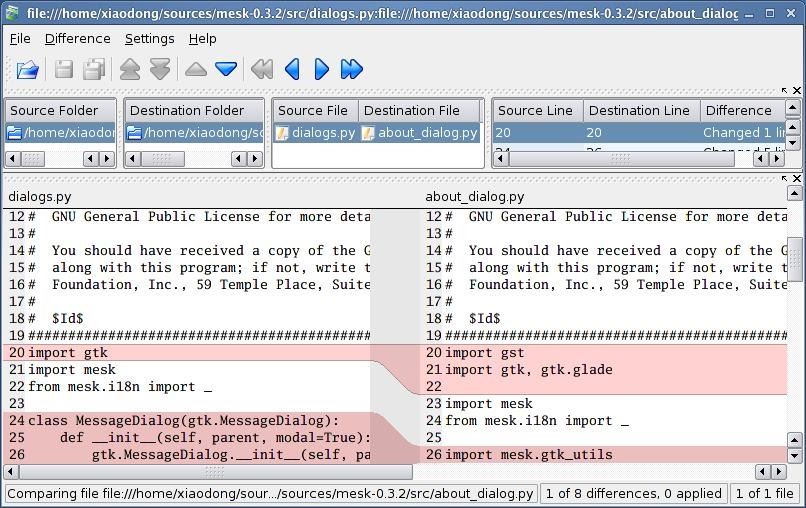 Linux下9種優秀的代碼比對工具推薦小結