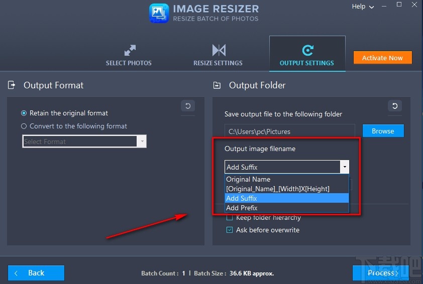 Image Resizer旋轉圖片的方法