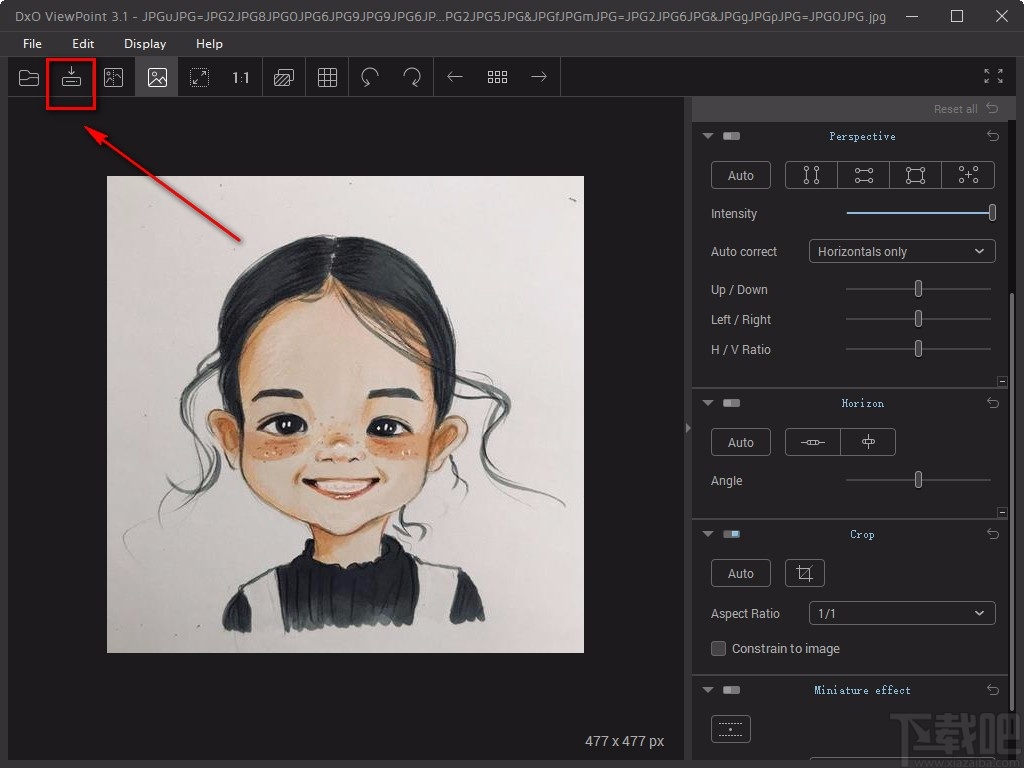 DxO Viewpoint裁剪圖片的方法