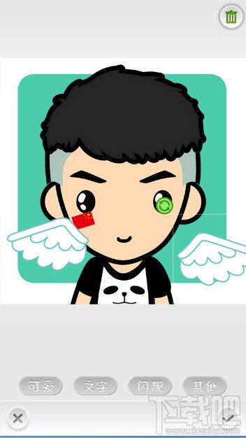 poco美人相機怎么添加新的裝飾