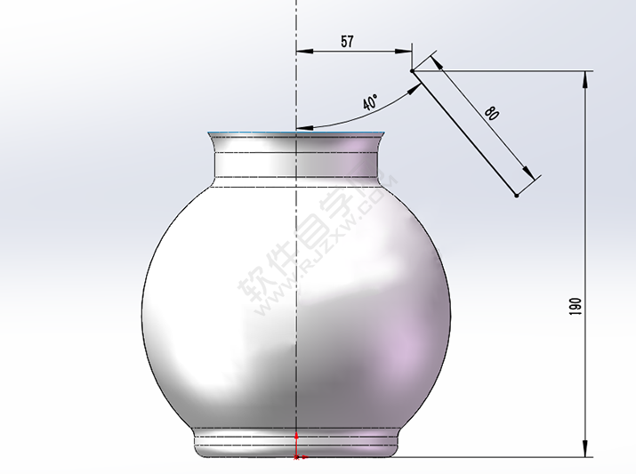 SolidWorks曲面練習花瓶零件的做題步驟