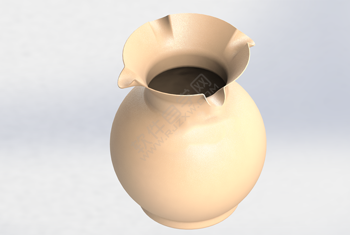 SolidWorks曲面練習花瓶零件的做題步驟