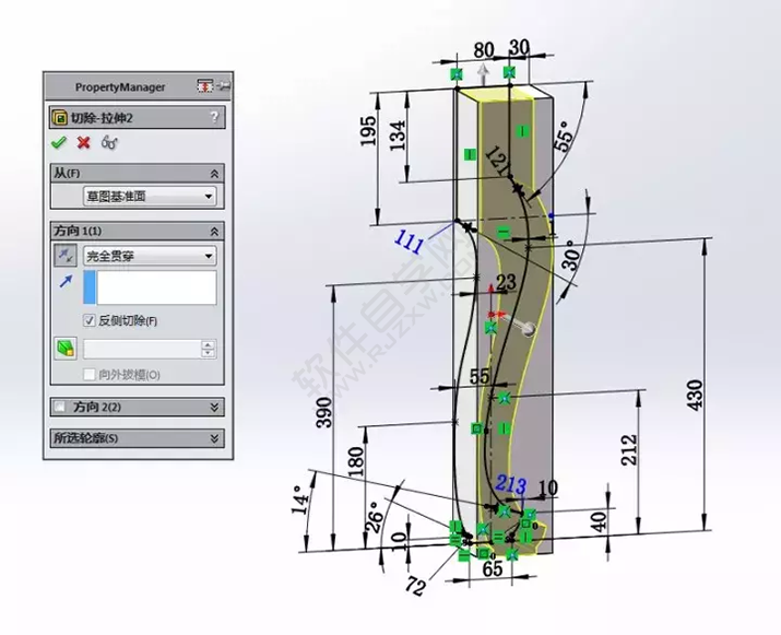 solidWorks建模練習(xí)拉伸切除一張桌子