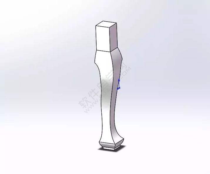 solidWorks建模練習(xí)拉伸切除一張桌子