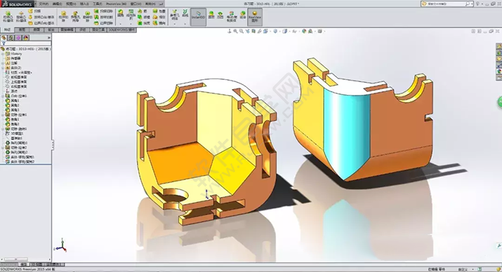SolidWorks建模3D13-H01拉伸、圓角、倒角、基準軸、鏡像