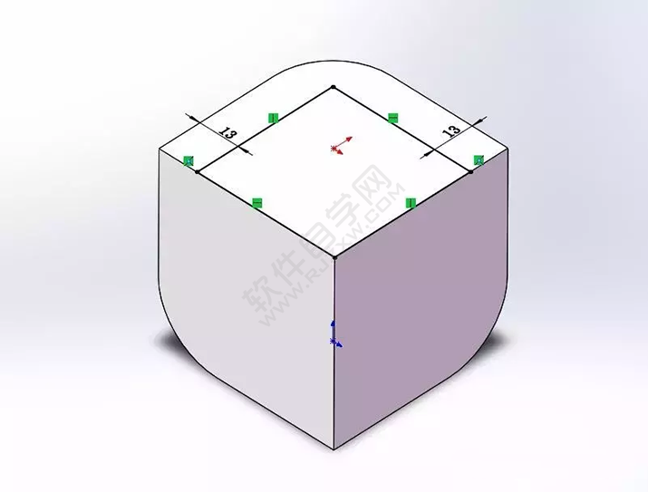 SolidWorks建模3D13-H01拉伸、圓角、倒角、基準軸、鏡像
