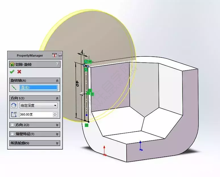 SolidWorks建模3D13-H01拉伸、圓角、倒角、基準軸、鏡像