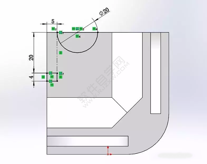 SolidWorks建模3D13-H01拉伸、圓角、倒角、基準軸、鏡像
