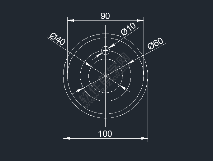 CAD陣列對(duì)象平面圖練習(xí)