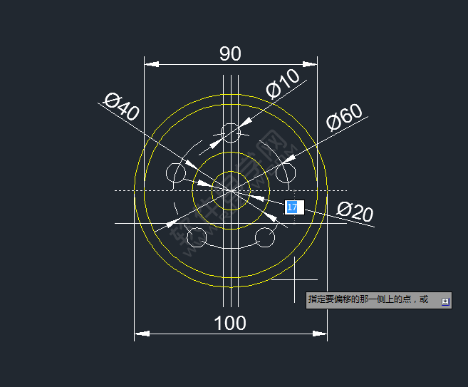 CAD陣列對(duì)象平面圖練習(xí)