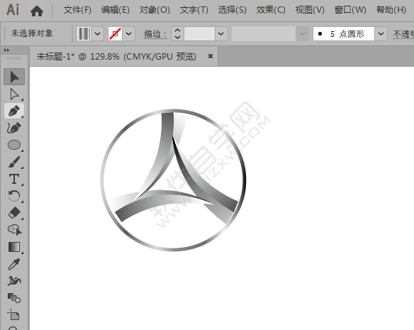 AI繪制合眾汽車圖標