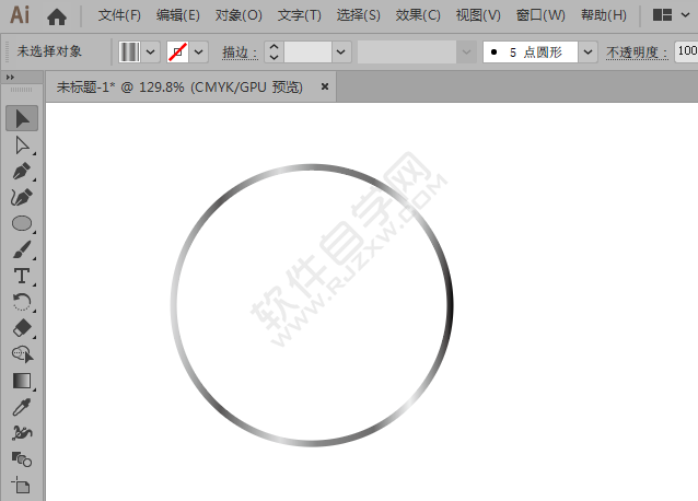 AI怎么繪制奔馳圖標