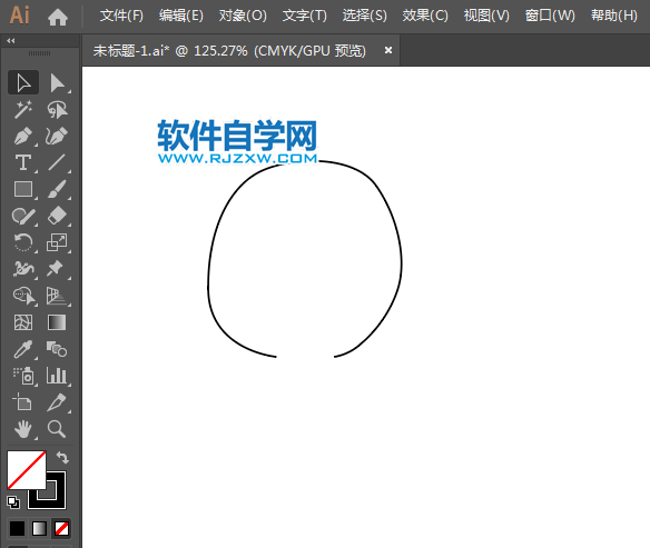 美體美發(fā)標識簡筆畫用AI繪制的方法