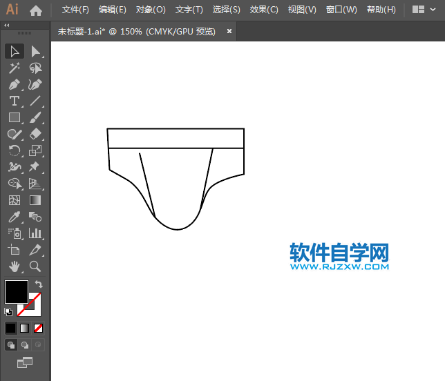內(nèi)衣睡衣簡筆畫用AI繪制的方法