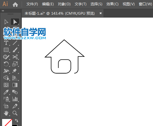 返回主頁標識用AI繪制的方法