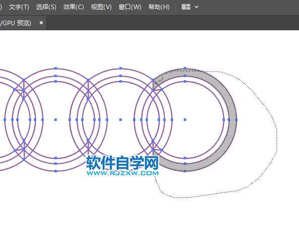 用ai軟件設計超質感的奧迪標志
