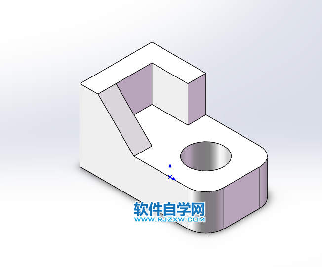 solidworks使用倒角完成斜面實體