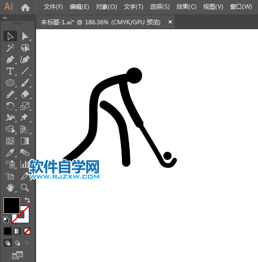 ai怎么設(shè)計曲棍球標(biāo)識