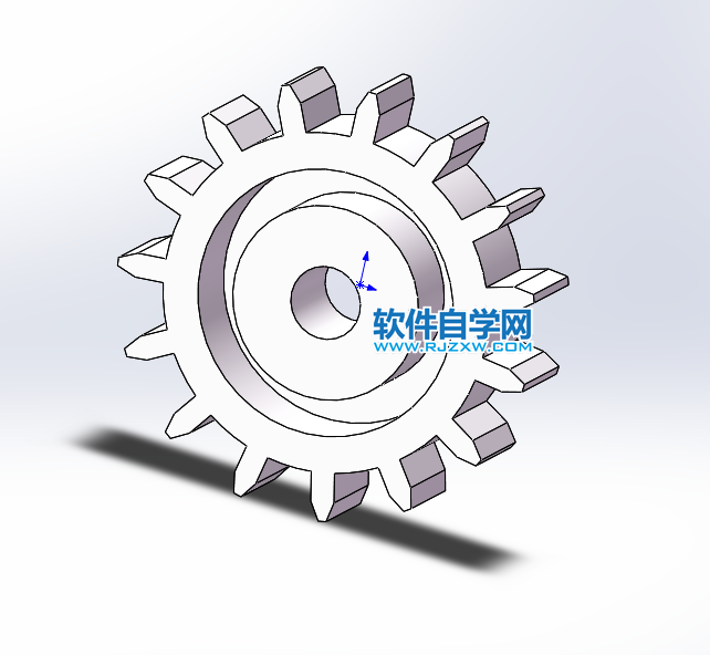 用solidworks繪制玩具車的齒輪