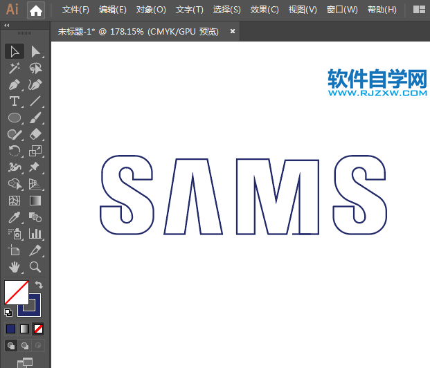 ai繪制三星標志的方法與步驟