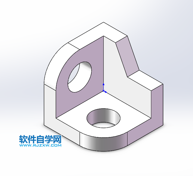 solidworks實體建模新手用拉伸、倒圓角完成