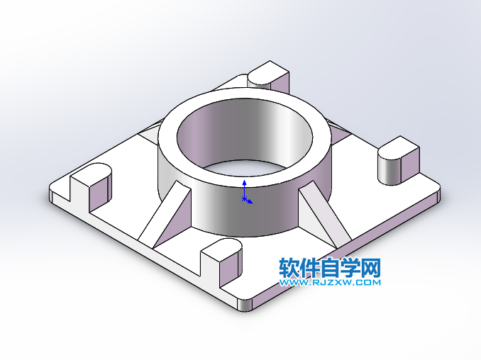 solidworks新手學習筋、陣列、拉伸練習