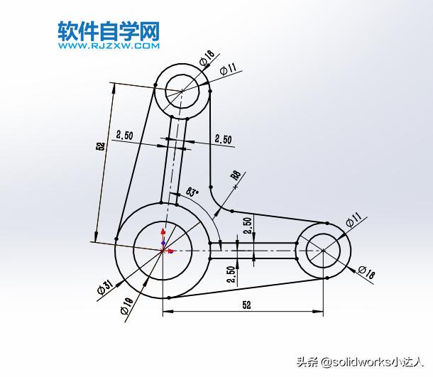 solidworks新手抓住關建點線就能輕松繪草圖