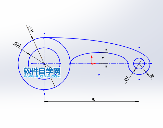 solidworks繪制草圖練習二