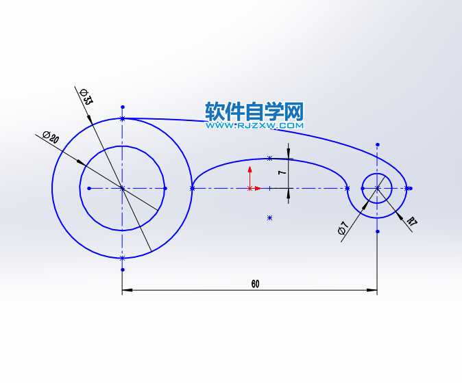 solidworks繪制草圖練習二