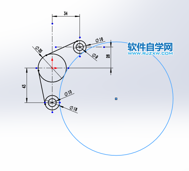 solidworks繪制草圖練習(xí)一