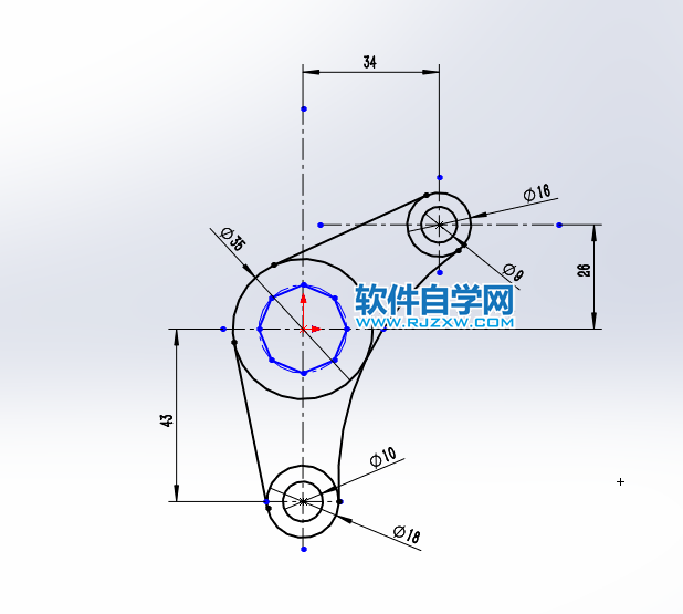 solidworks繪制草圖練習(xí)一