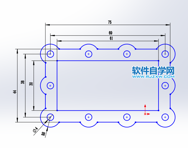 利用solidworks線性草圖陣列畫圖