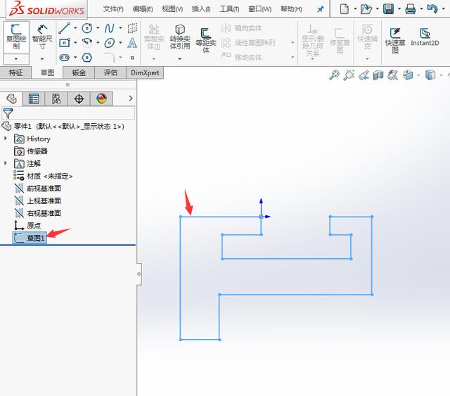 solidworks直線工具草圖練習