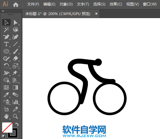 ai怎么繪制自行車騎行圖標(biāo)