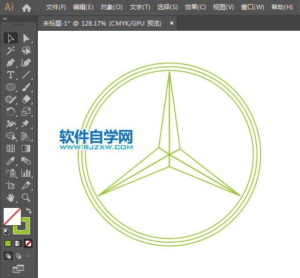 ai怎么設計奔馳圖標