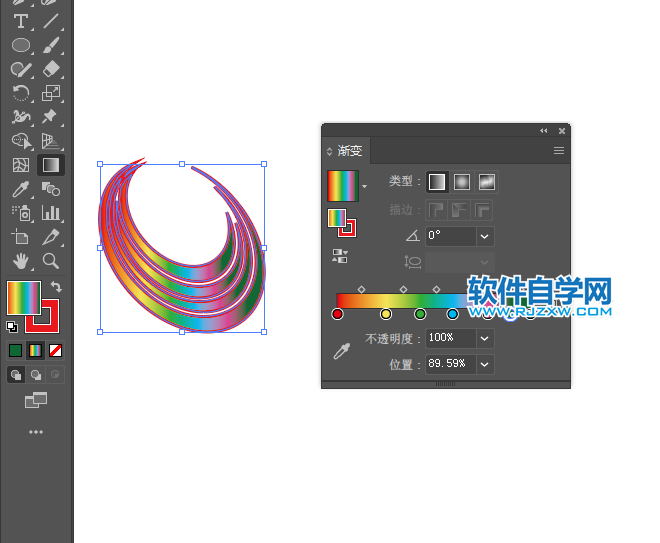 ai怎么設計聯通無限標志