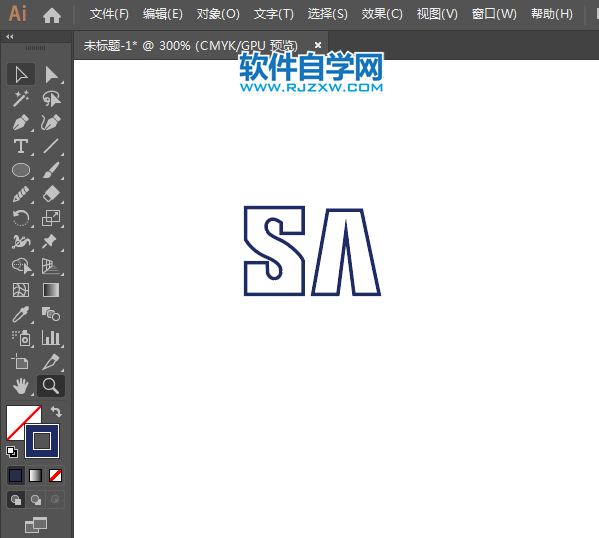 ai怎么設計三星標志矢量圖