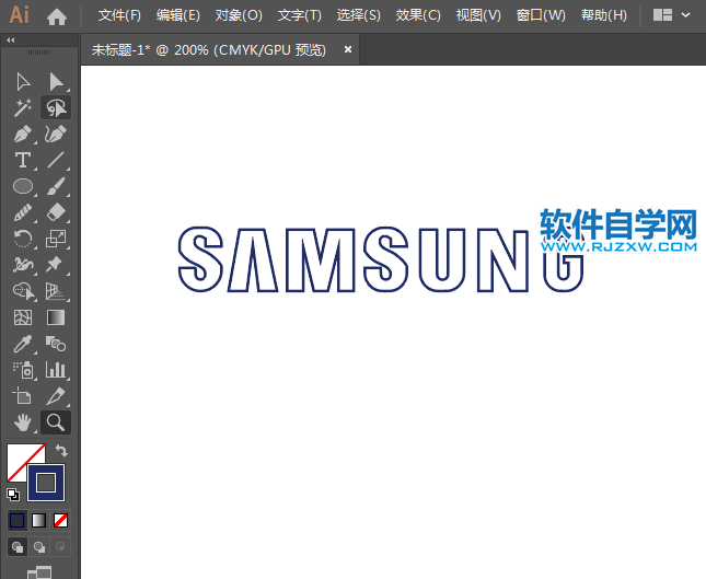 ai怎么設計三星標志矢量圖