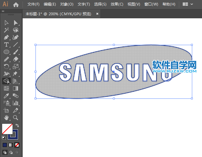 ai怎么設計三星標志矢量圖