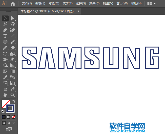 ai怎么設計三星標志矢量圖