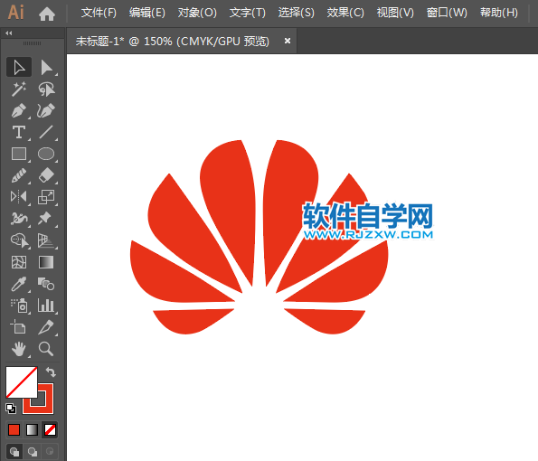 ai怎么設(shè)計(jì)華為新標(biāo)志