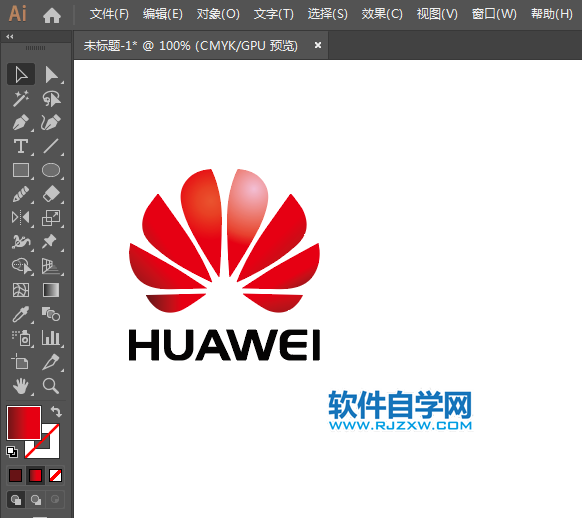 ai怎么設(shè)計(jì)華為新標(biāo)志