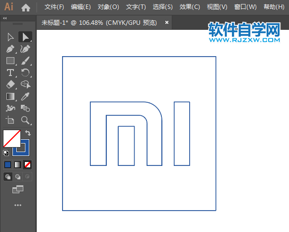 ai怎么畫小米圖標