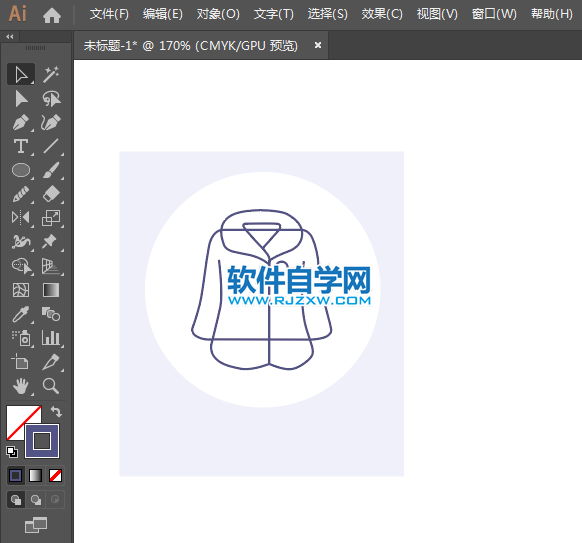ai怎么設(shè)計(jì)皮大衣圖標(biāo)