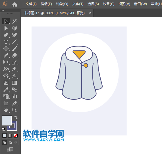 ai怎么設(shè)計(jì)皮大衣圖標(biāo)