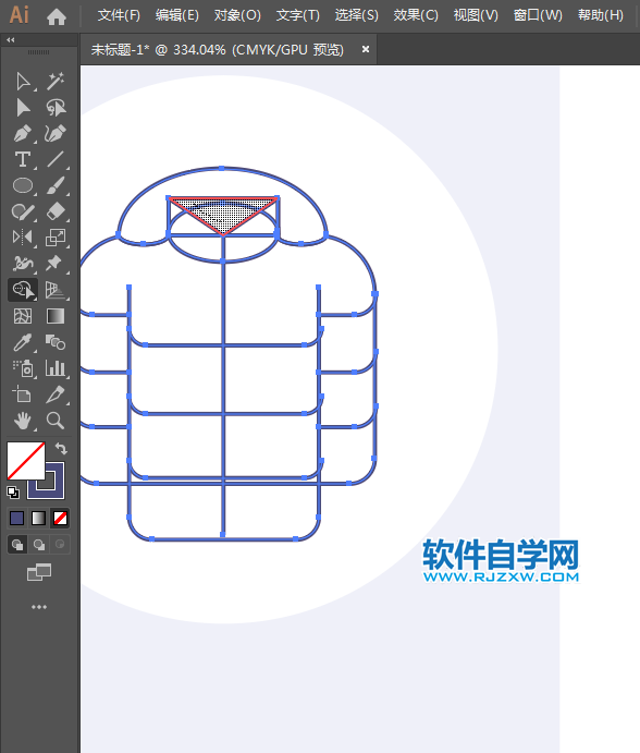 ai怎么設計鴨絨衣圖形