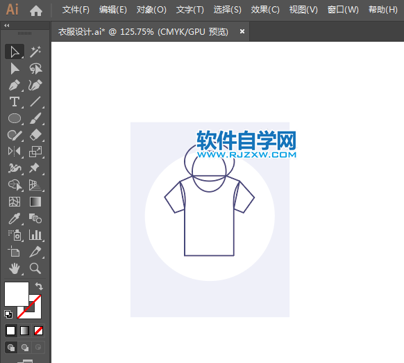 ai設(shè)計(jì)男士短袖衣衫